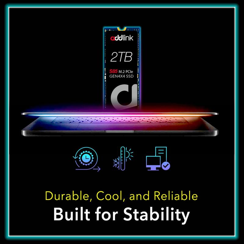 SSD Addlink S85 2TB PCIe Gen4 NVMe 6000 MB/s - HD SSD - Magazine Luiza